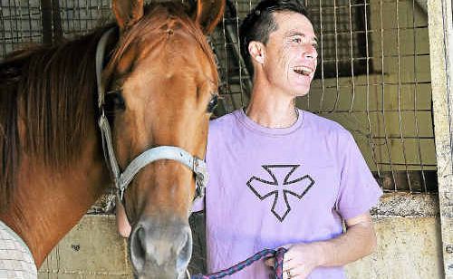Jockey Wayne Friend will have an even bigger grin if he returns to the winner’s circle at Coffs Harbour races. Jockey Wayne Friend will have an even bigger grin if he returns to the winner’s circle at Coffs Harbour races.
